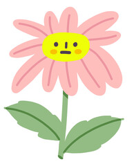 daisy flower isolated on white (flower, isolated, white, nature, pink, daisy, plant, blossom, spring, beauty, flowers, petal, bloom, yellow, floral, flora, summer, beautiful, 