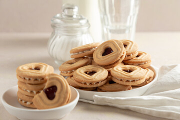 cookies in a glass jar