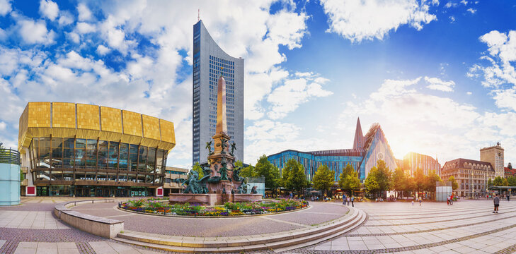 City of Leipzig in the sun - Germany