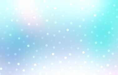 Wonderful blue light winter holidays background decorated shiny bokeh pattern.