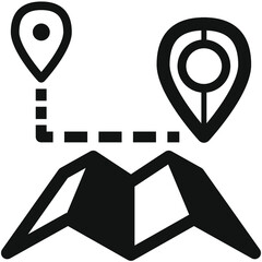 Picto carte localisation géolocalisation orientation itinéraire
