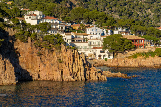 aiguablava winter fornells beaches of catalunya in spain europe turquoise blue sea palafrugell begur girona