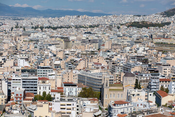 Fototapeta na wymiar view of the city Athens Capital of Greece