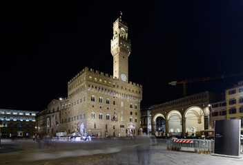 Fototapeta na wymiar Signoria Square in Florence