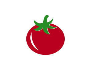 Red Tomato icon. Vector illustration
