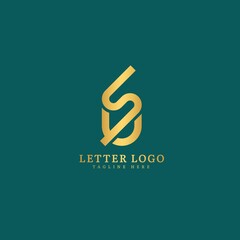 Fototapeta premium Initial Letter US, SU logotype company name monogram design for Company and Business logo.