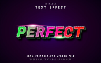 Fototapeta na wymiar Perfect text, gradient style text effect