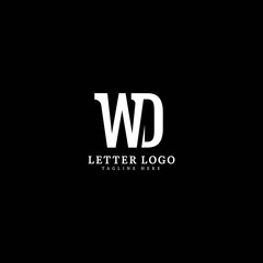 Initial WD with minimalist concept design for company and business logo.