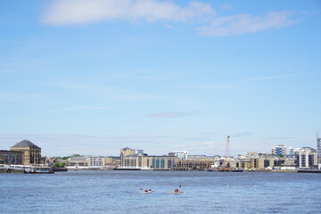 Kayak in the river Thames