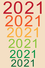 Cover of the 2021 calendar with cute and funny babies