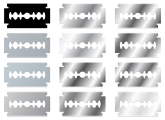Razor blade vector design illustration isolated on white background
