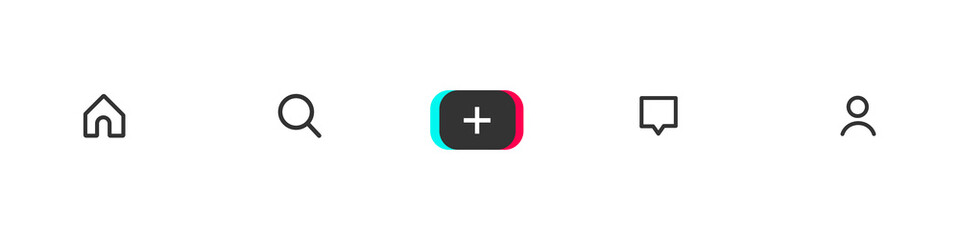 Social media interface icons for your application vector eps10