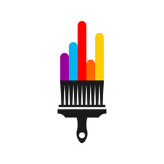 Illustration Vector Graphic of Colorful Paint Logo