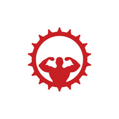 Illustration Vector Graphic of Mechanic Muscle Logo