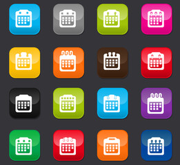 Calendar icons set