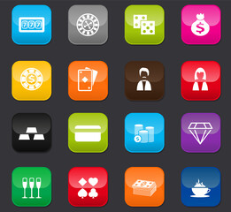Casino color icons