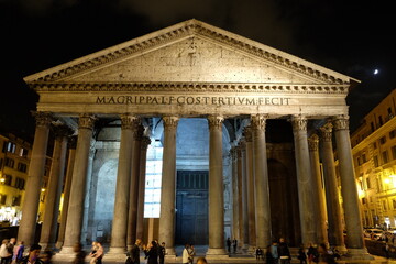 pantheon at night