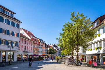 Fototapeta na wymiar Bachstrasse, Ravensburg, Baden-Württemberg, Deutschland 