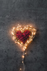 A sparkling heart. Valentine's Day. - 406760656