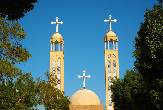 Entrance of monastery Abouna Yassa in Tima , Sohag , Egypt