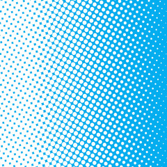 Abstract blue and white dotted halftone background vector