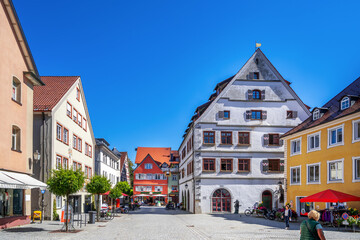 Fototapeta na wymiar Altstadt, Wangen im Allgäu, Baden-Württemberg, Deutschland 