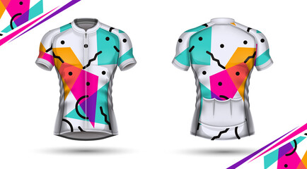 Cycling jersey, front and back