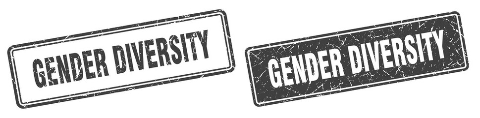 gender diversity stamp set. gender diversity square grunge sign