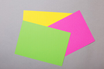 background from colored sheets of cardboard top view