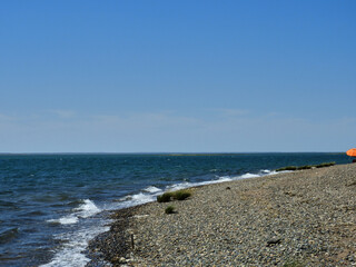 playa espectacular en el sur de argentina