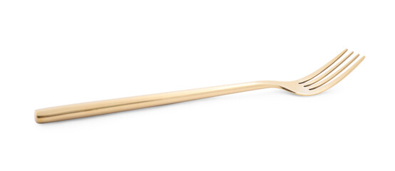 New clean shiny fork isolated on white