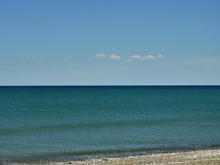playa espectacular en el sur de argentina
