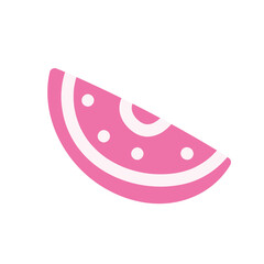 cooking watermelon fruit fresh food cartoon flat icon