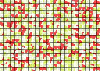 Fototapeta premium Abstract Geometric Pattern generative computational art illustration