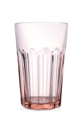 New clean empty glass isolated on white