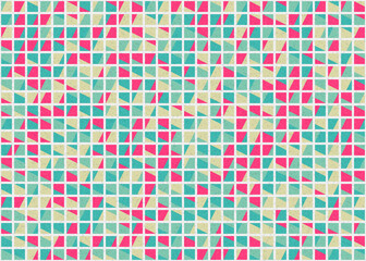 Fototapeta premium Abstract Geometric Pattern generative computational art illustration