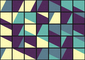 Abstract Geometric Pattern generative computational art illustration