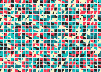 Fototapeta premium Abstract Geometric Pattern generative computational art illustration