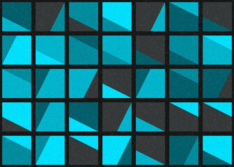 Abstract Geometric Pattern generative computational art illustration