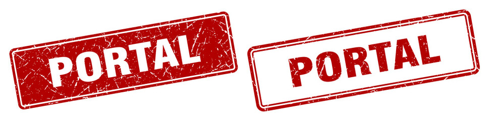 portal stamp set. portal square grunge sign