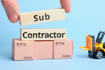 Courier Industry Term Sub Contractor. Couriers working under a contract for a transport company.