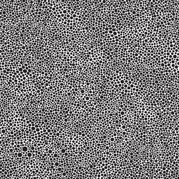 Vector seamless abstract pattern from black round spots on a white background. Animal print, wallpaper, batik paint, wrapping paper, Fashionable grunge textile print