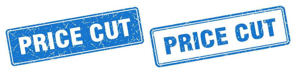 price cut stamp set. price cut square grunge sign