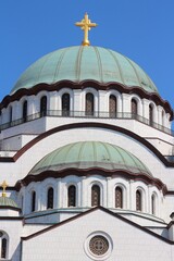 Fototapeta na wymiar Belgrade Orthodox Cathedral