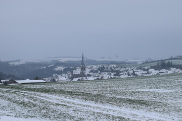 verschneite Eifel bei Welling