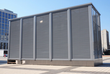 Commercial, industrial building HVAC system or heating, ventilating air conditioning system with an...