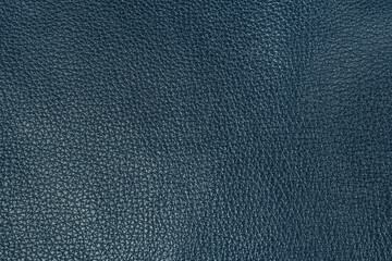 Dark blue real or genuine leather texture for background.