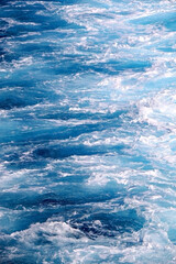Beautiful blue sea background. Selective focus