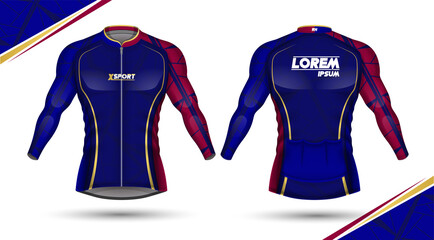 Cycling jersey, front and back