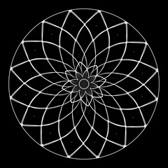 抽象　曼荼羅　模様　レース